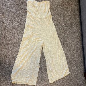 Light green & white flowers Jumpsuit